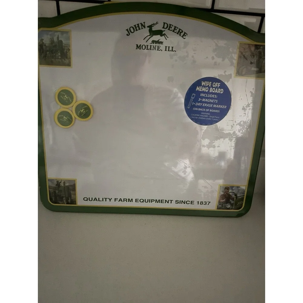 Vintage John Deere Dry Erase Memo Board Message Magnetic New In Package